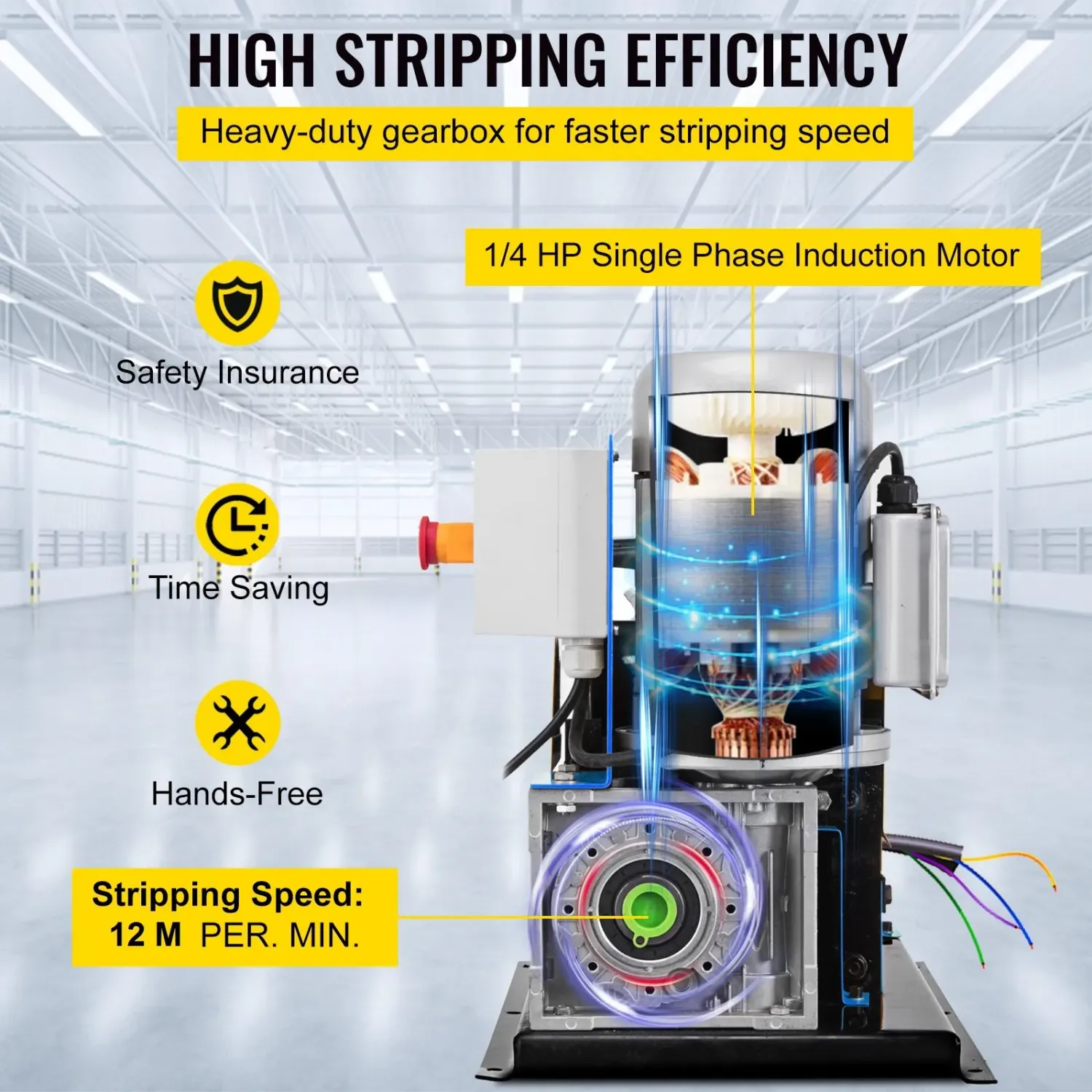 370W Electric Wire Stripping Machine