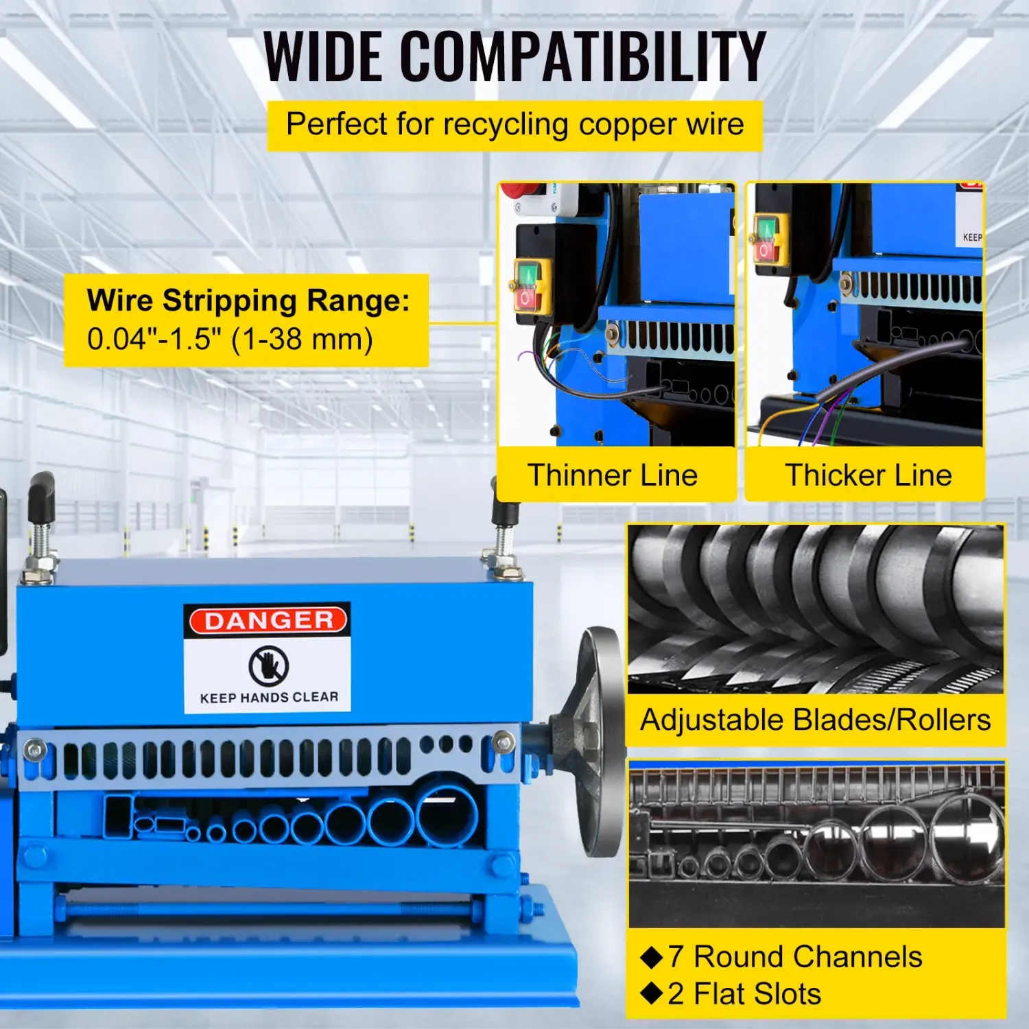 370W Electric Wire Stripping Machine