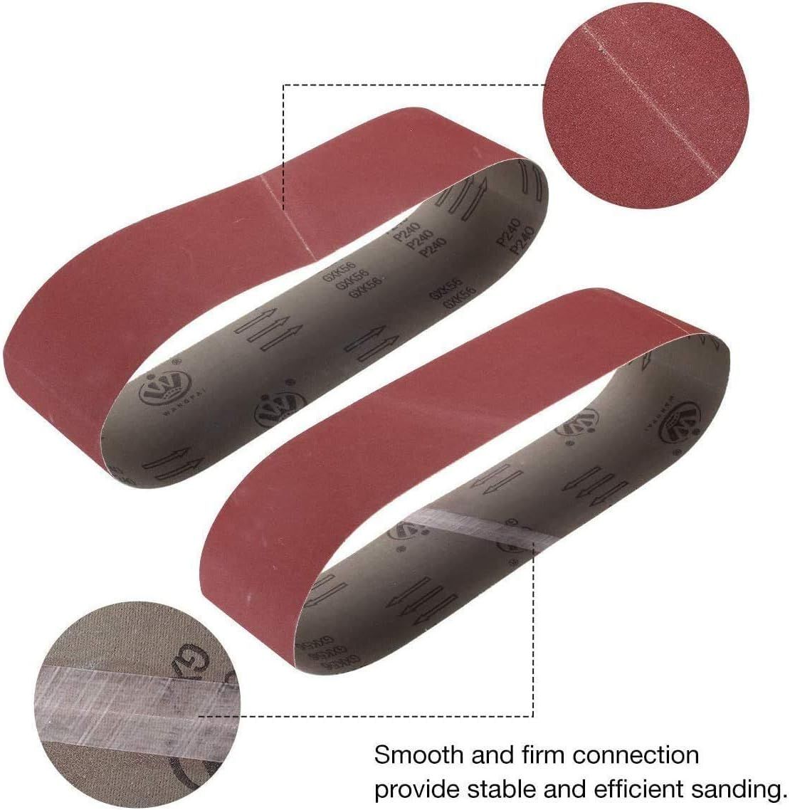 Sanding Belts 75 × 533 mm – Set of 15