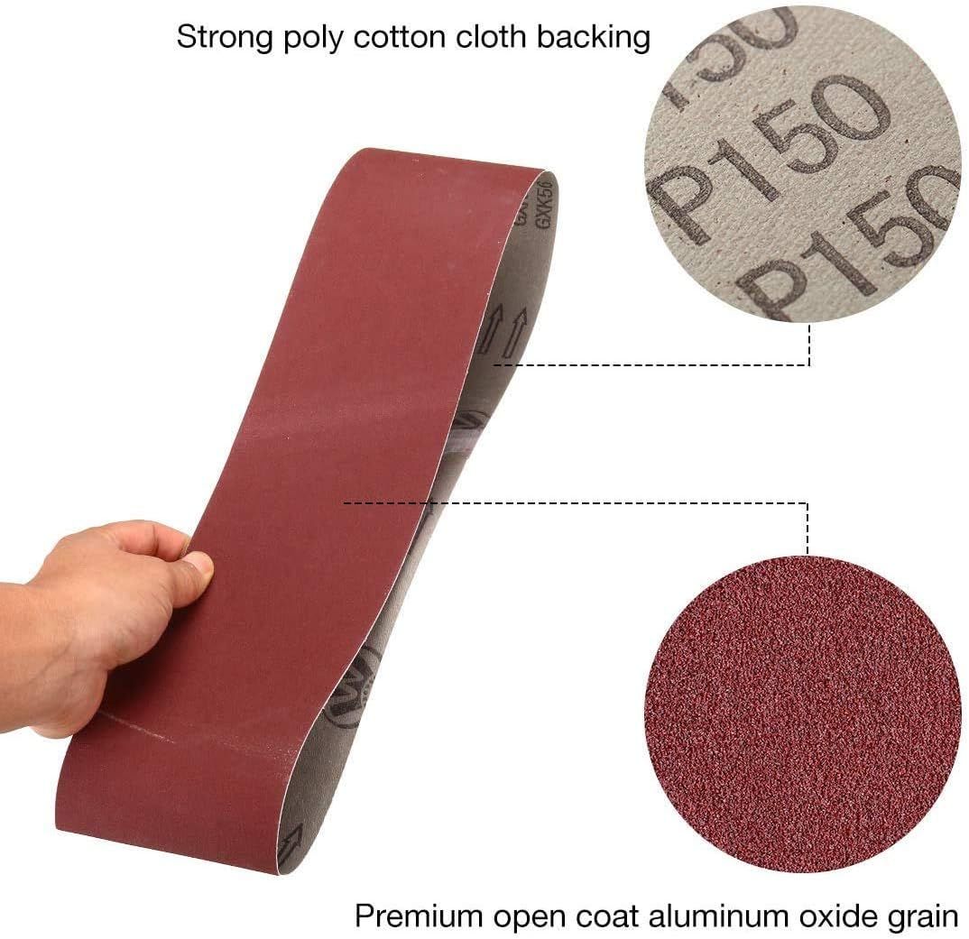 Sanding Belts 75 × 533 mm – Set of 15
