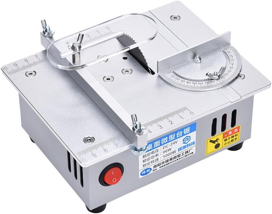 Mini Electric Table Saw, Small Desktop Bench Saw for DIY PCB &amp; Model Cutting Tool