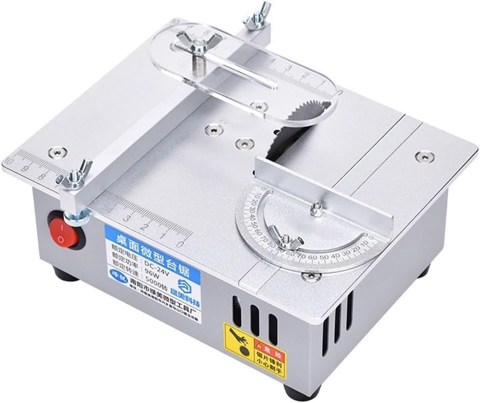 Mini Electric Table Saw, Small Desktop Bench Saw for DIY PCB &amp; Model Cutting Tool