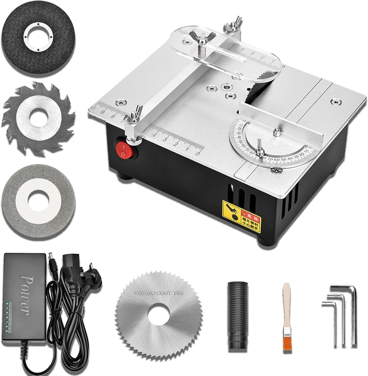 Mini Electric Table Saw, Small Desktop Bench Saw for DIY PCB &amp; Model Cutting Tool