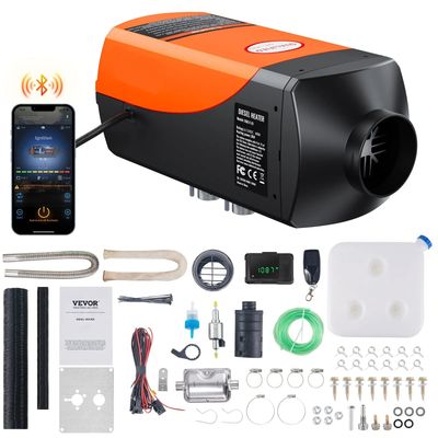 2KW 12V Diesel Air Heater with Bluetooth App Remote Control