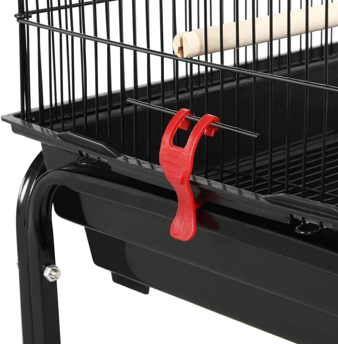 Bird Cage 46x35.5x158.5cm with Stand Parakeet Cockatiel Cage