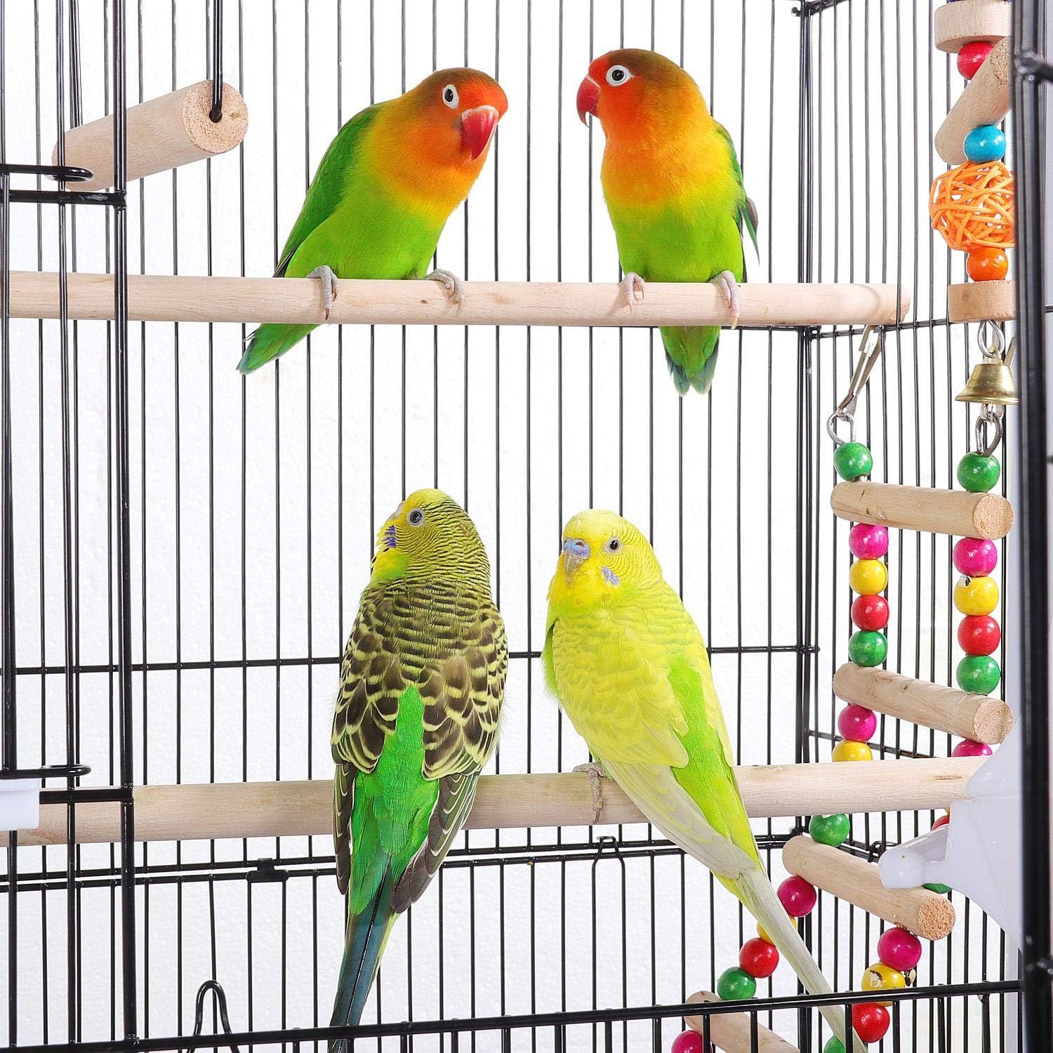 Bird Cage 46x35.5x158.5cm with Stand Parakeet Cockatiel Cage