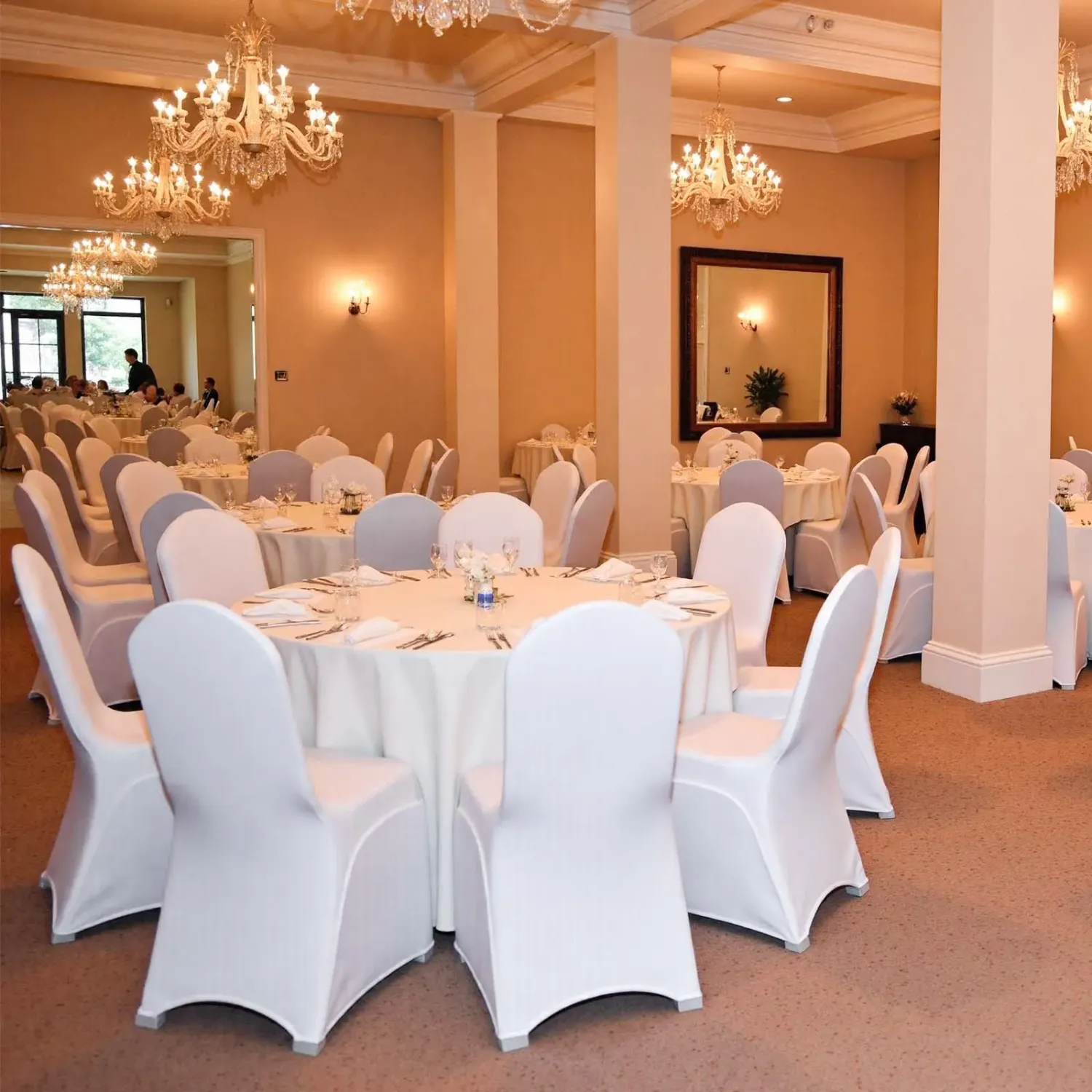 Chair Covers 100 Pack Elastic Banquet Covers