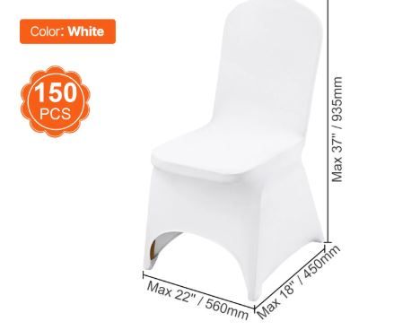 Chair Covers 50 pack - 200 Pack Elastic Banquet Covers