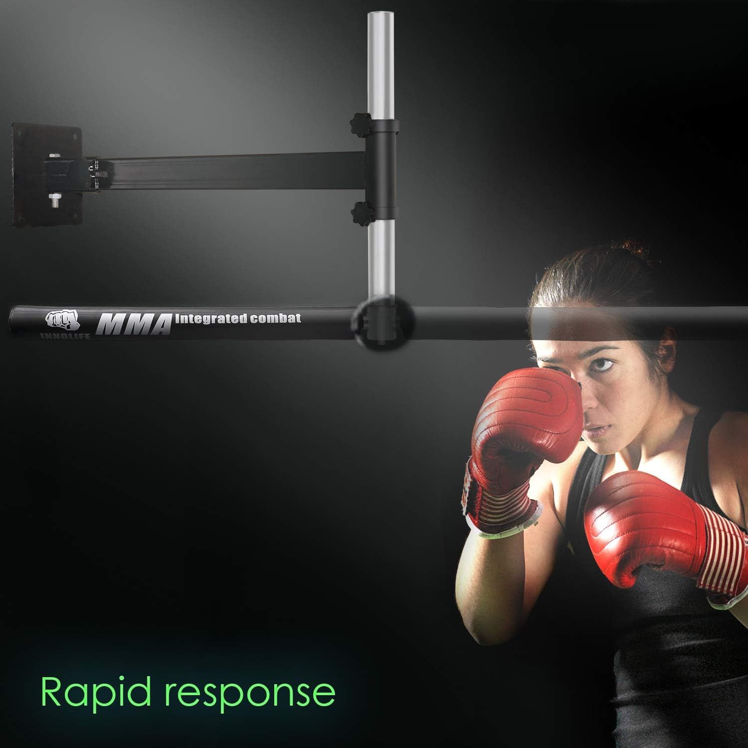 Wall Mount Boxing Speed Trainer, MMA Spinning Punch Bar
