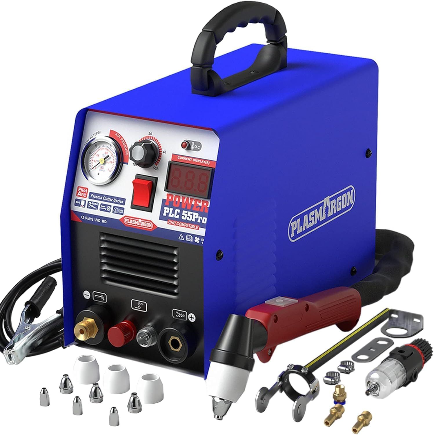 55A Plasma Cutter CUT55Pro 230V Air Plasma Cutting Machine IGBT Inverter