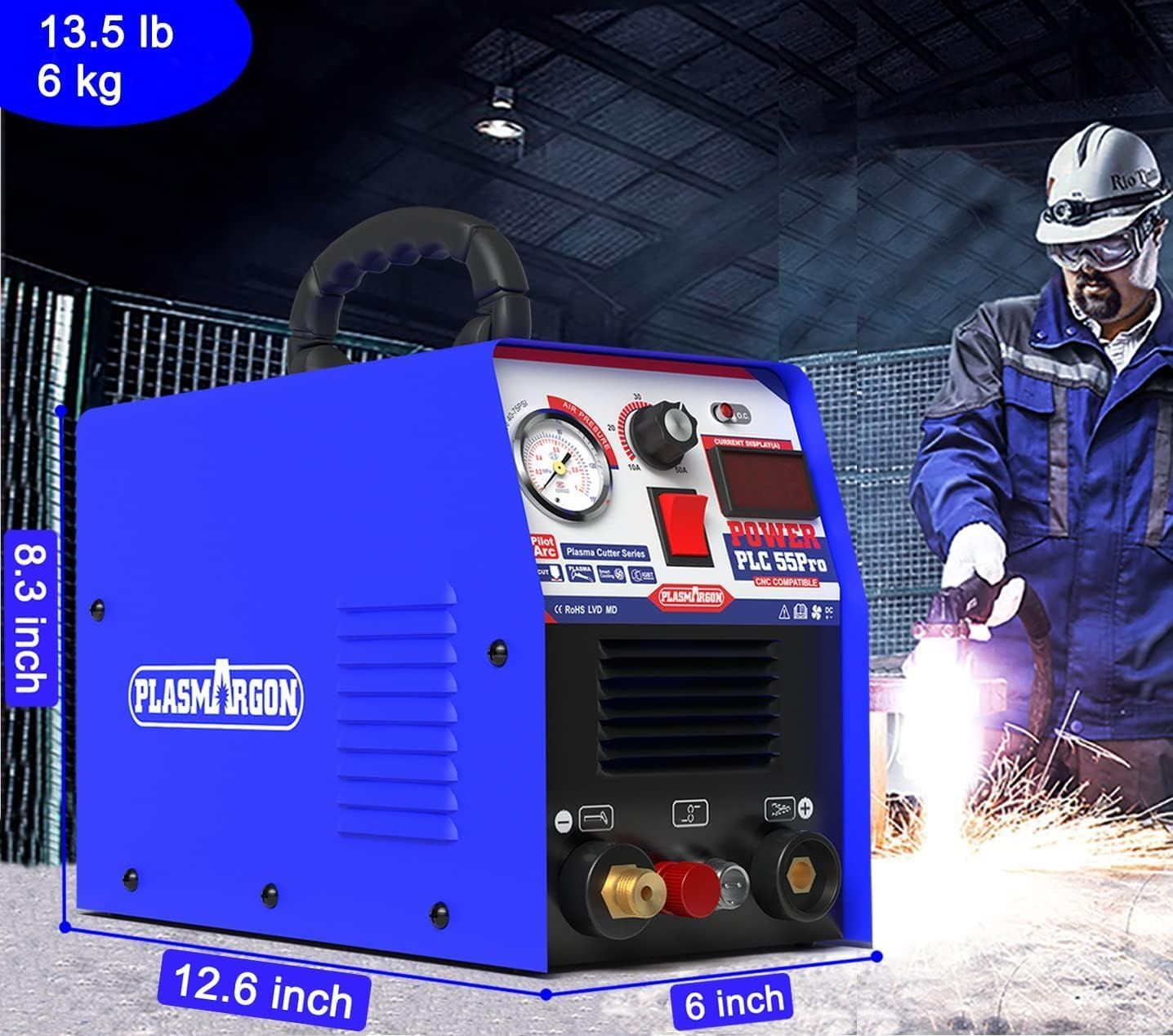 55A Plasma Cutter CUT55Pro 230V Air Plasma Cutting Machine IGBT Inverter