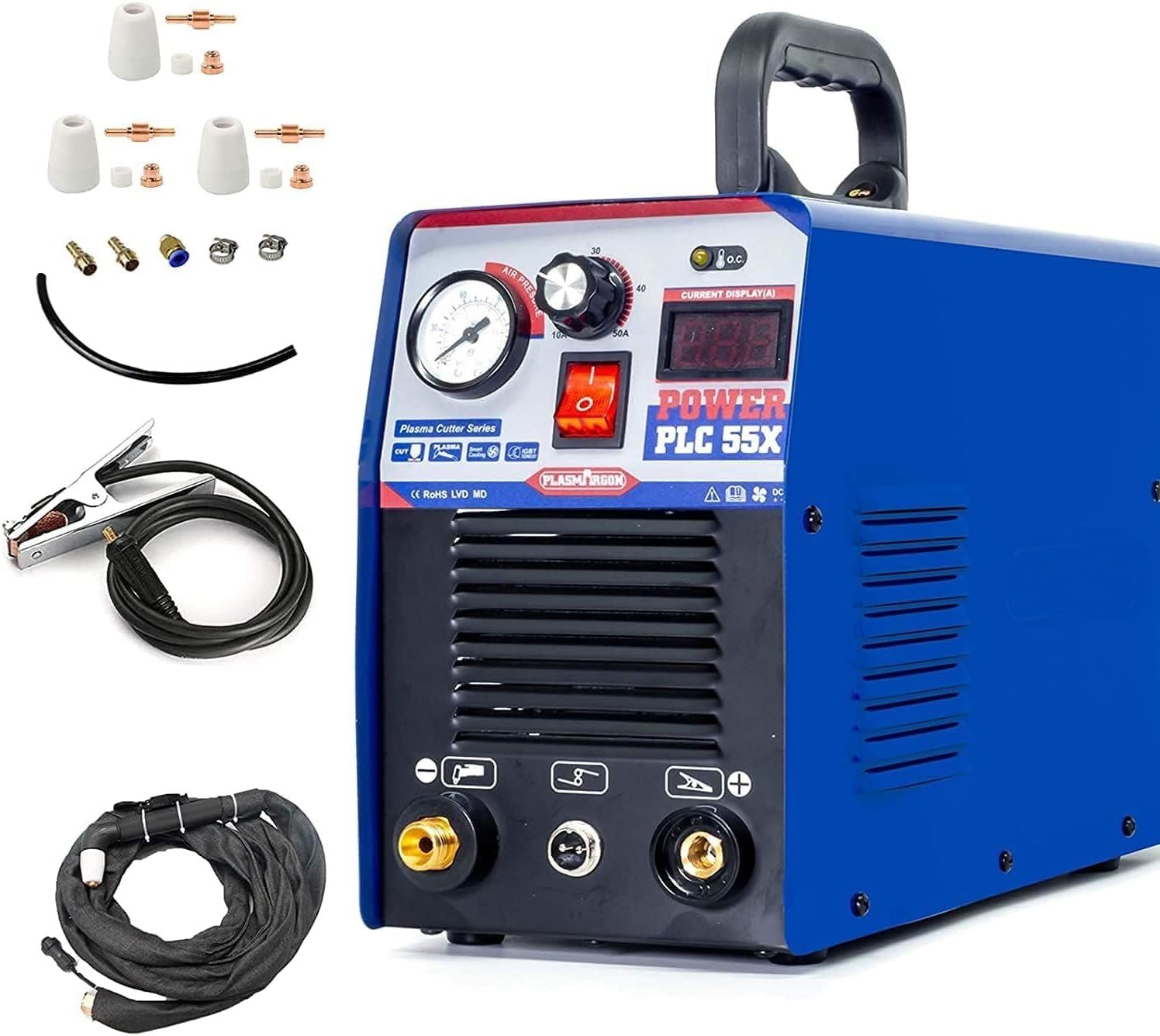 55A Plasma Cutter Machine 230V IGBT Inverter, 12mm Cutting Capacity