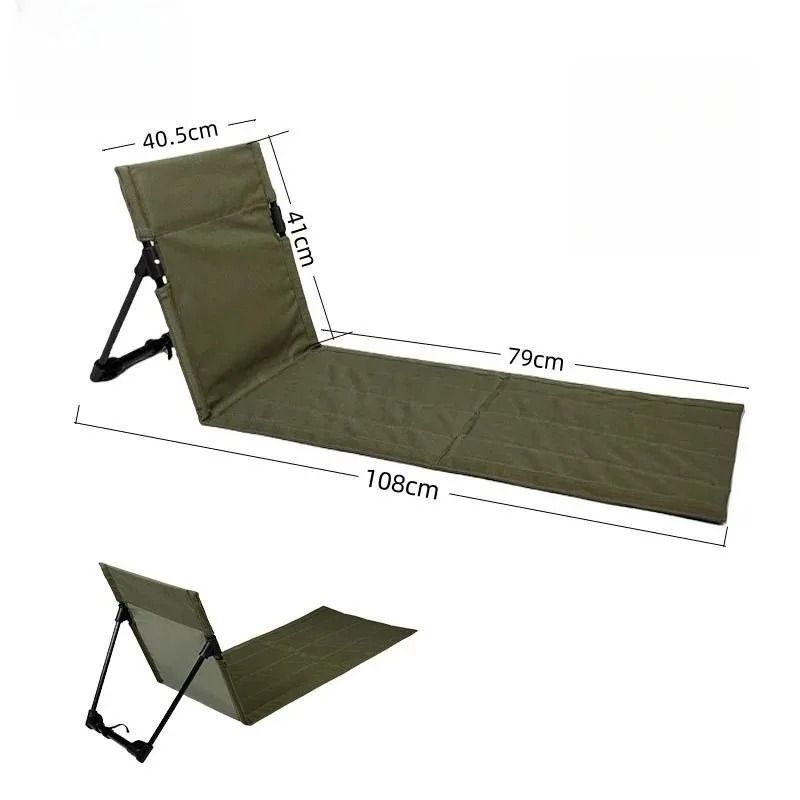Lightweight Folding Beach Chair with Backrest