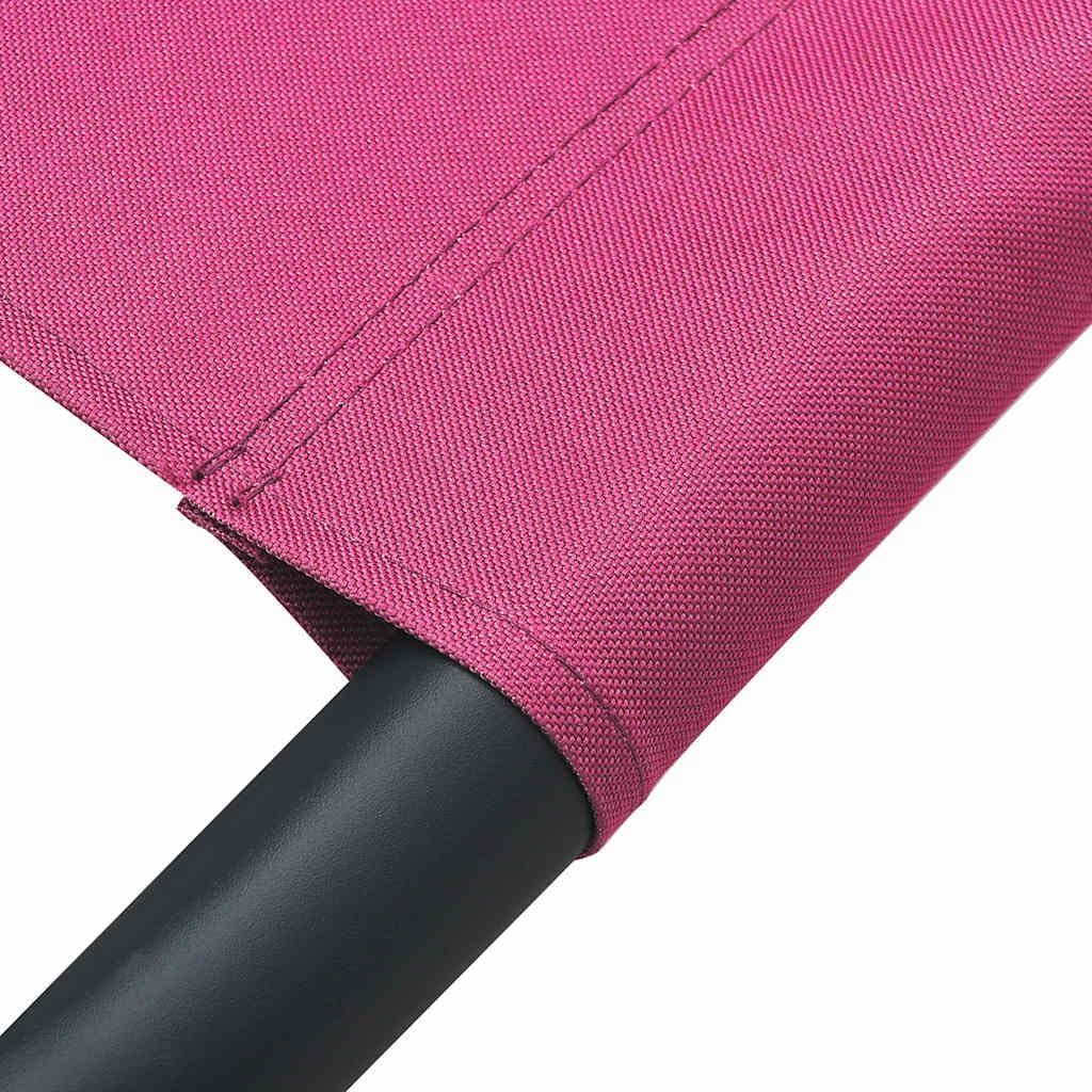 Pink Double Sun Lounger with Canopy