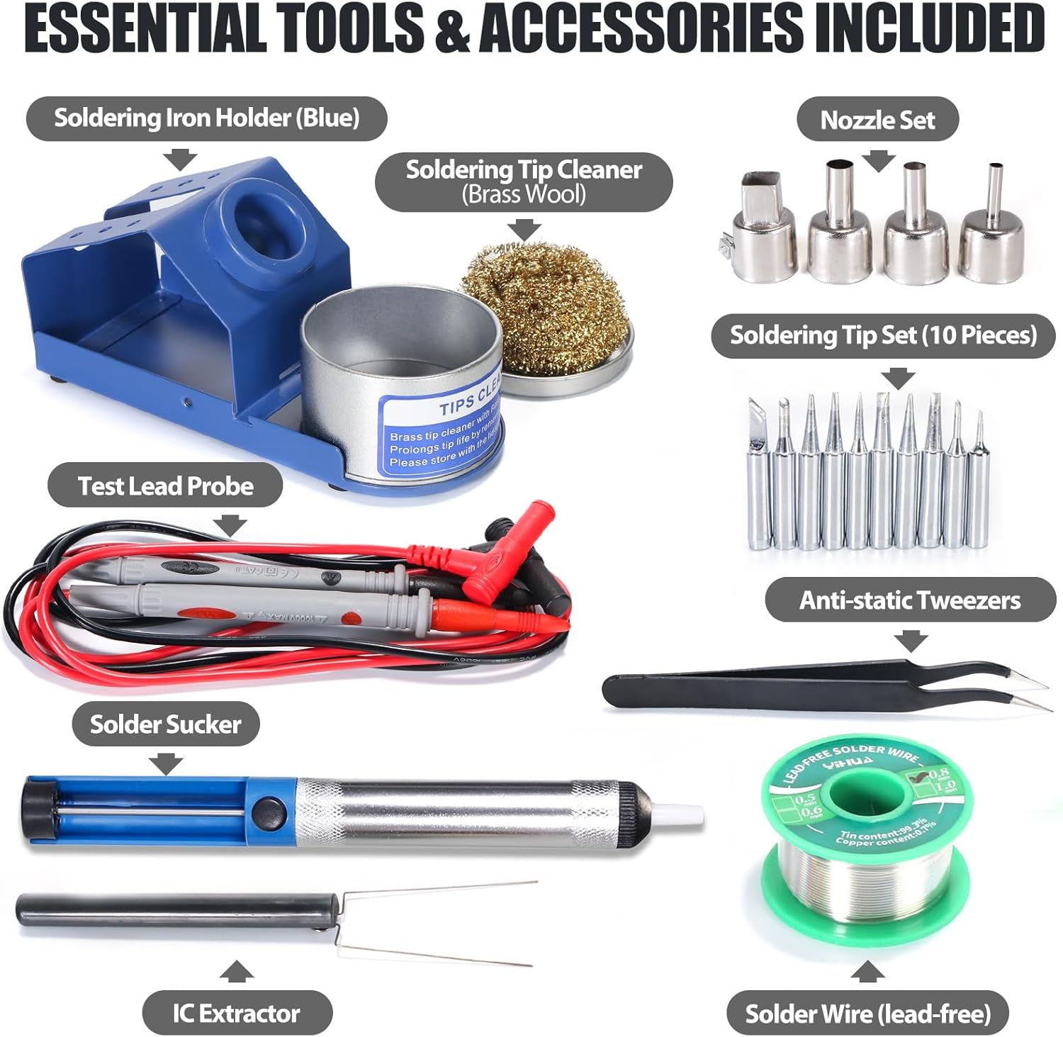 Soldering Station Hot Air Rework Repair Tool