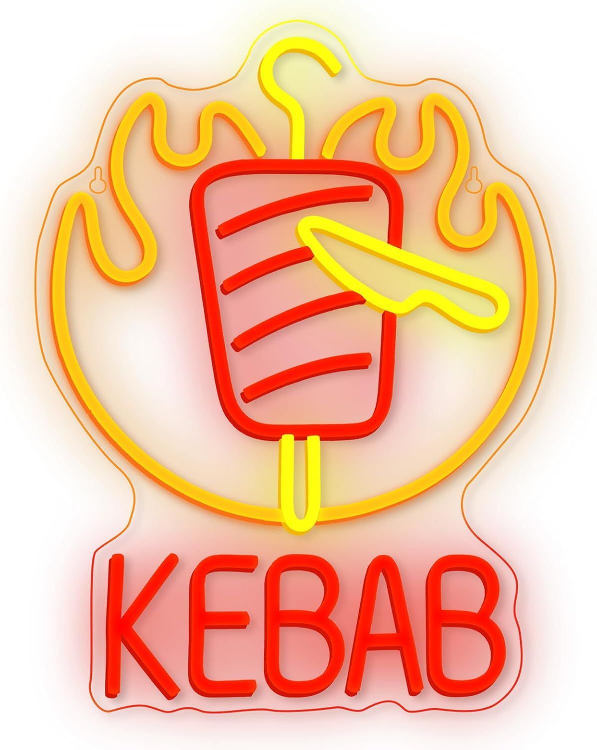 Kebab Neon Sign LED Wall Decor Restaurant Light