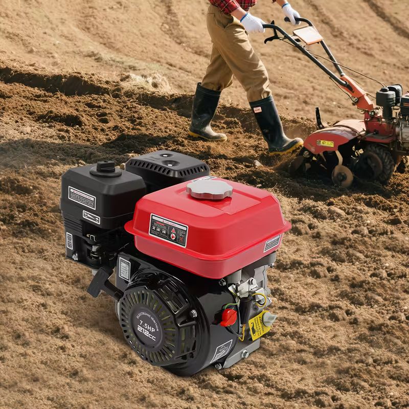 7.5HP 4 Stroke Petrol Engine 3600RPM Single Cylinder Gasoline Motor with 3.6L Fuel Tank Air Cooled Recoil Start