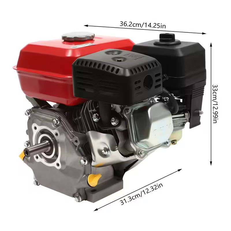 7.5HP 4 Stroke Petrol Engine 3600RPM Single Cylinder Gasoline Motor with 3.6L Fuel Tank Air Cooled Recoil Start