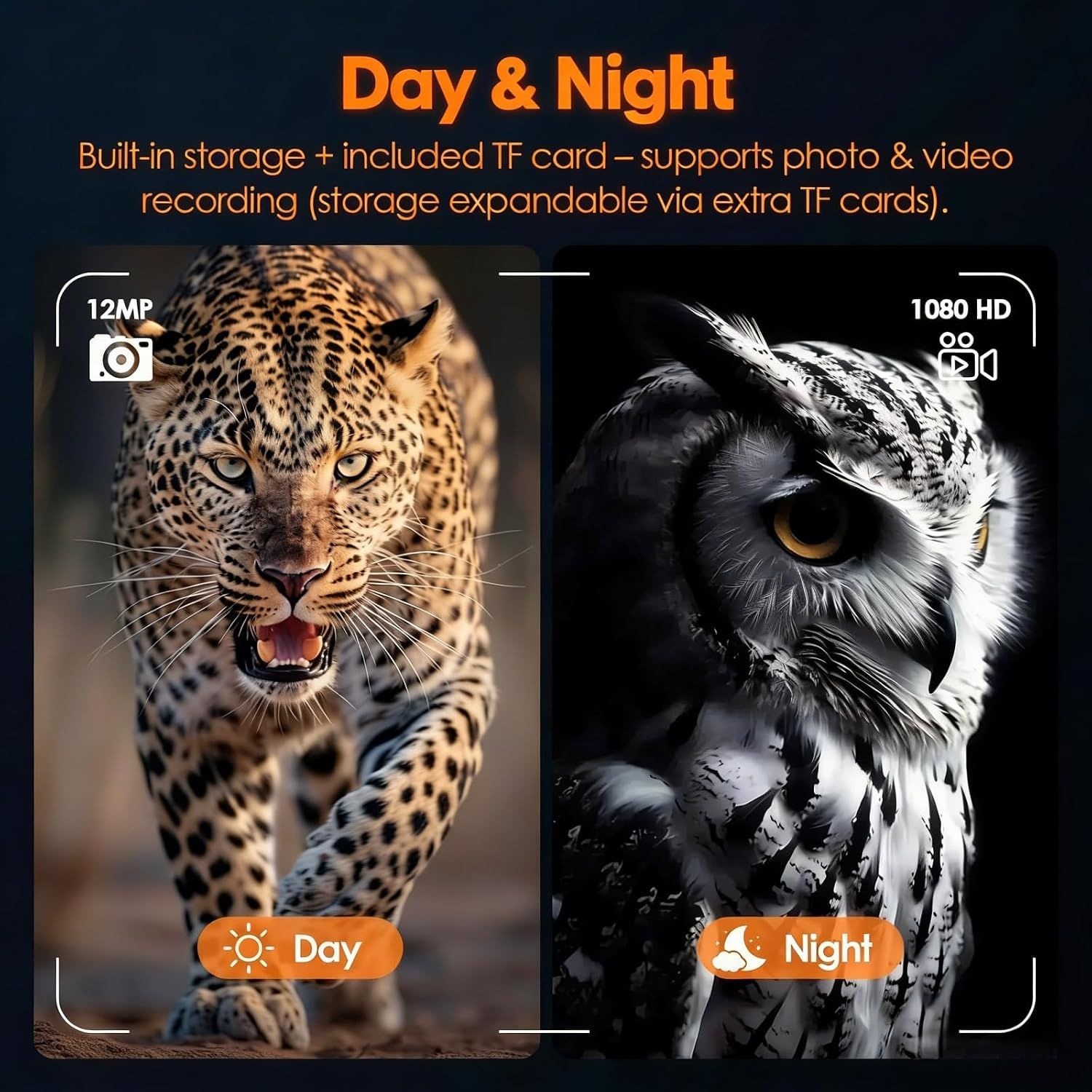 4K Digital Night Vision Binoculars with 4" Screen, 10X Zoom &amp; 5000mAh Battery