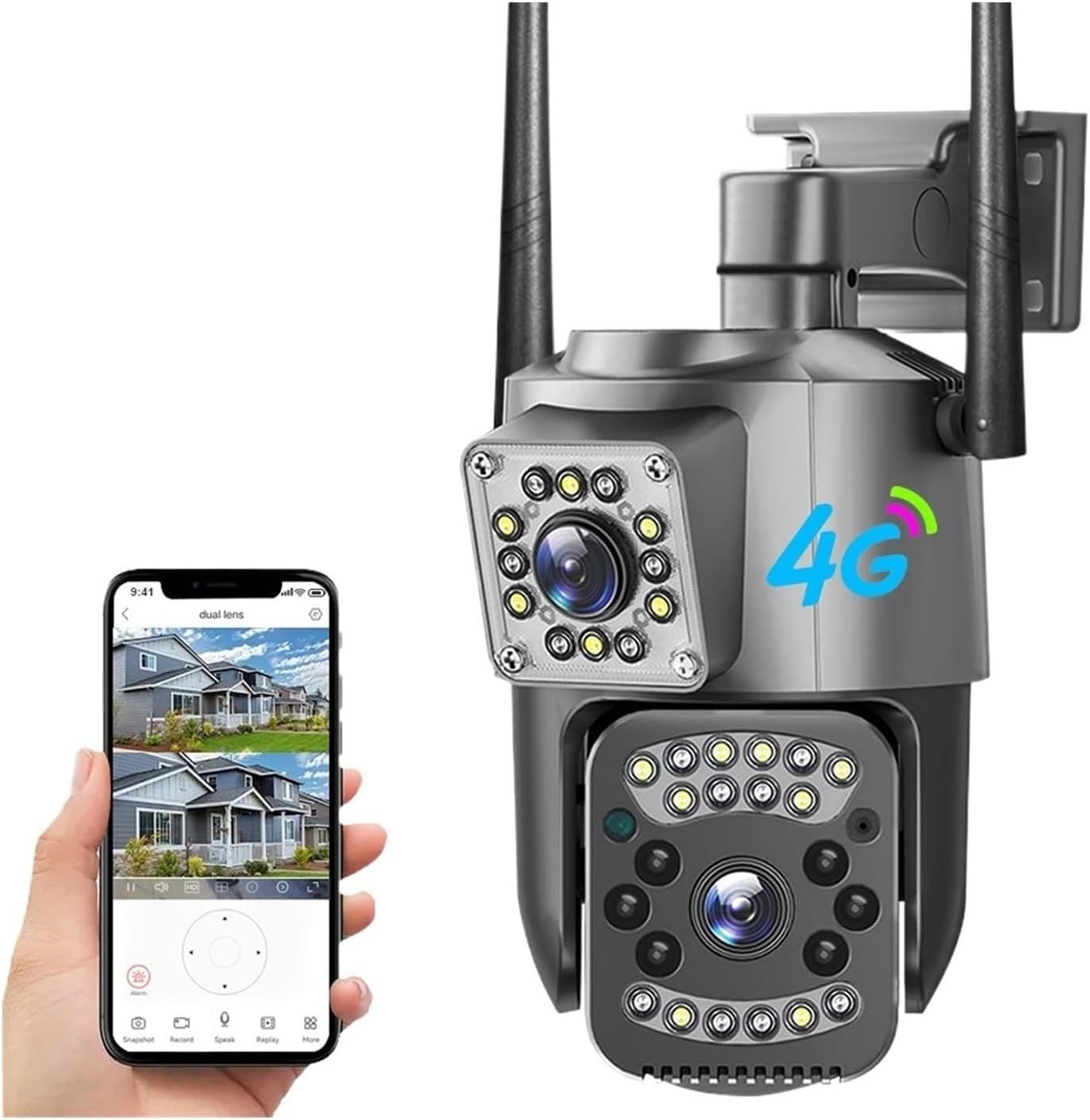 Outdoor CCTV Camera 4MP WiFi Dual Lens