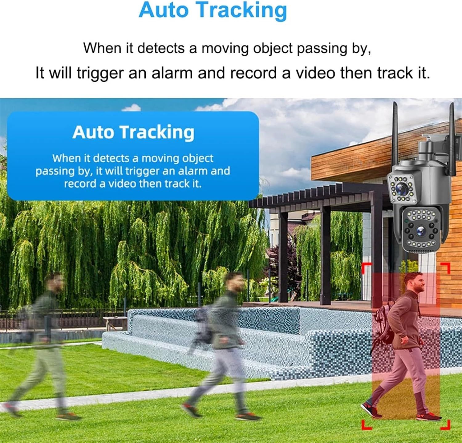 Outdoor CCTV Camera 4MP WiFi Dual Lens