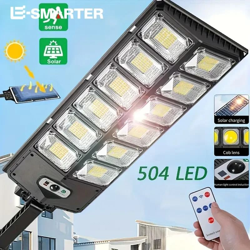 Solar Outdoor LED Security Light – Motion Sensor, IP65 Waterproof &amp; Wireless