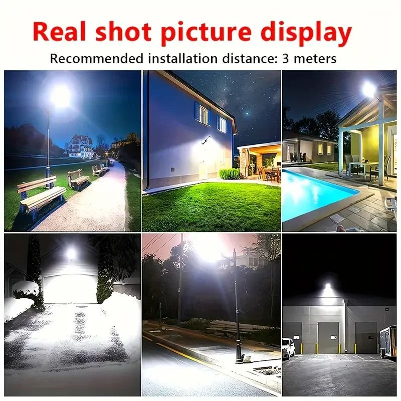 Solar Outdoor LED Security Light – Motion Sensor, IP65 Waterproof &amp; Wireless
