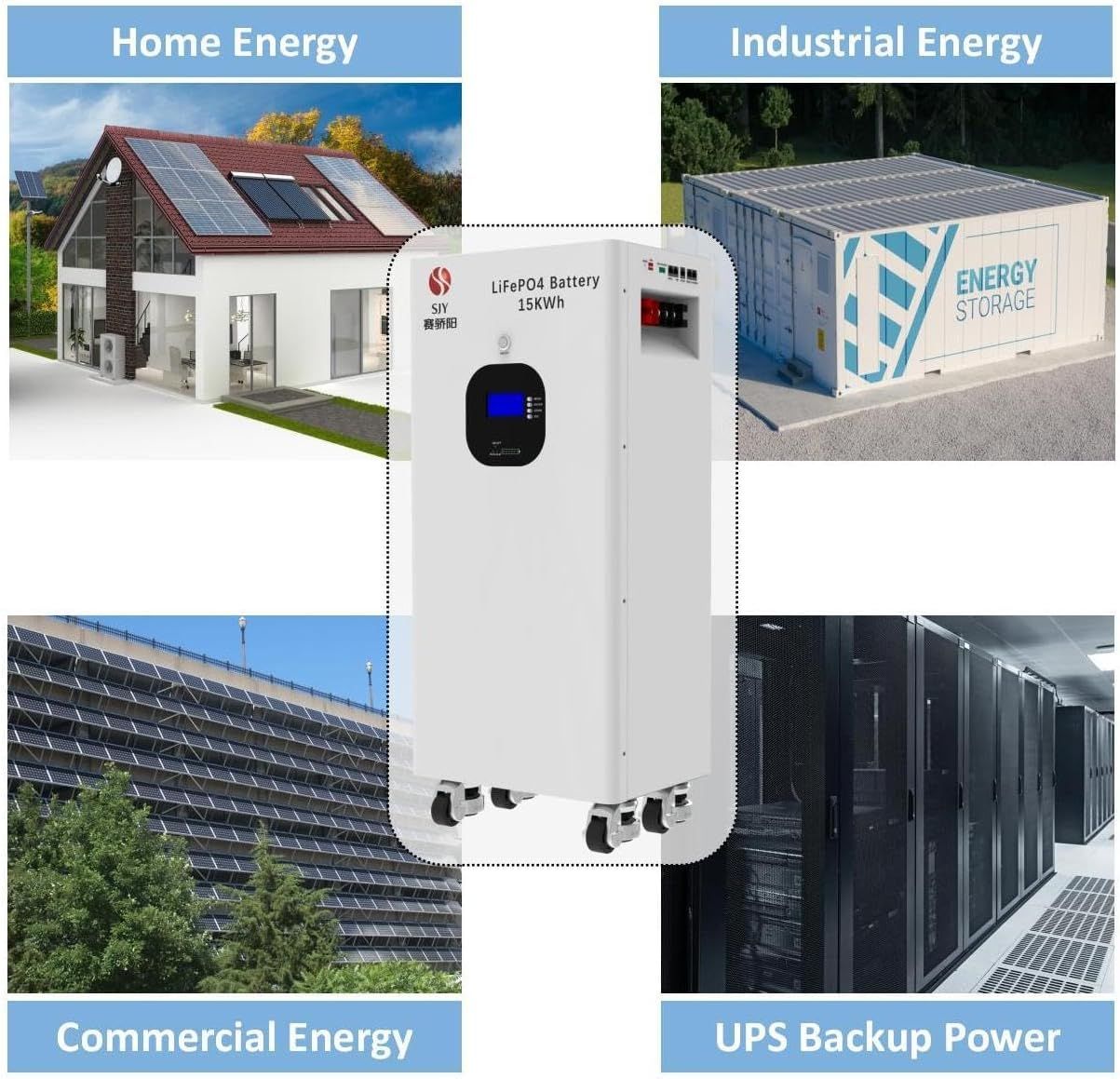 LiFePO4 Battery 16kWh 48V 314Ah Solar Storage