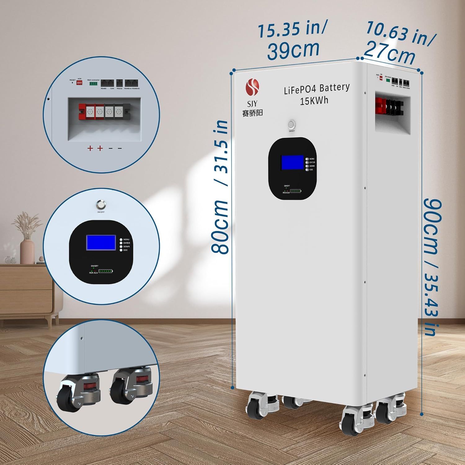 LiFePO4 Battery 16kWh 48V 314Ah Solar Storage