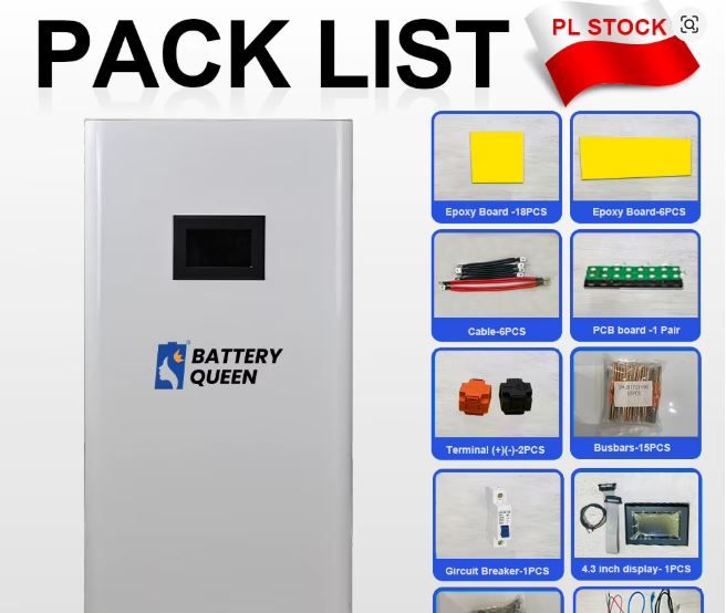 48V 320Ah LiFePO4 Battery with JK BMS, 16kWh Home Solar Energy Storage System