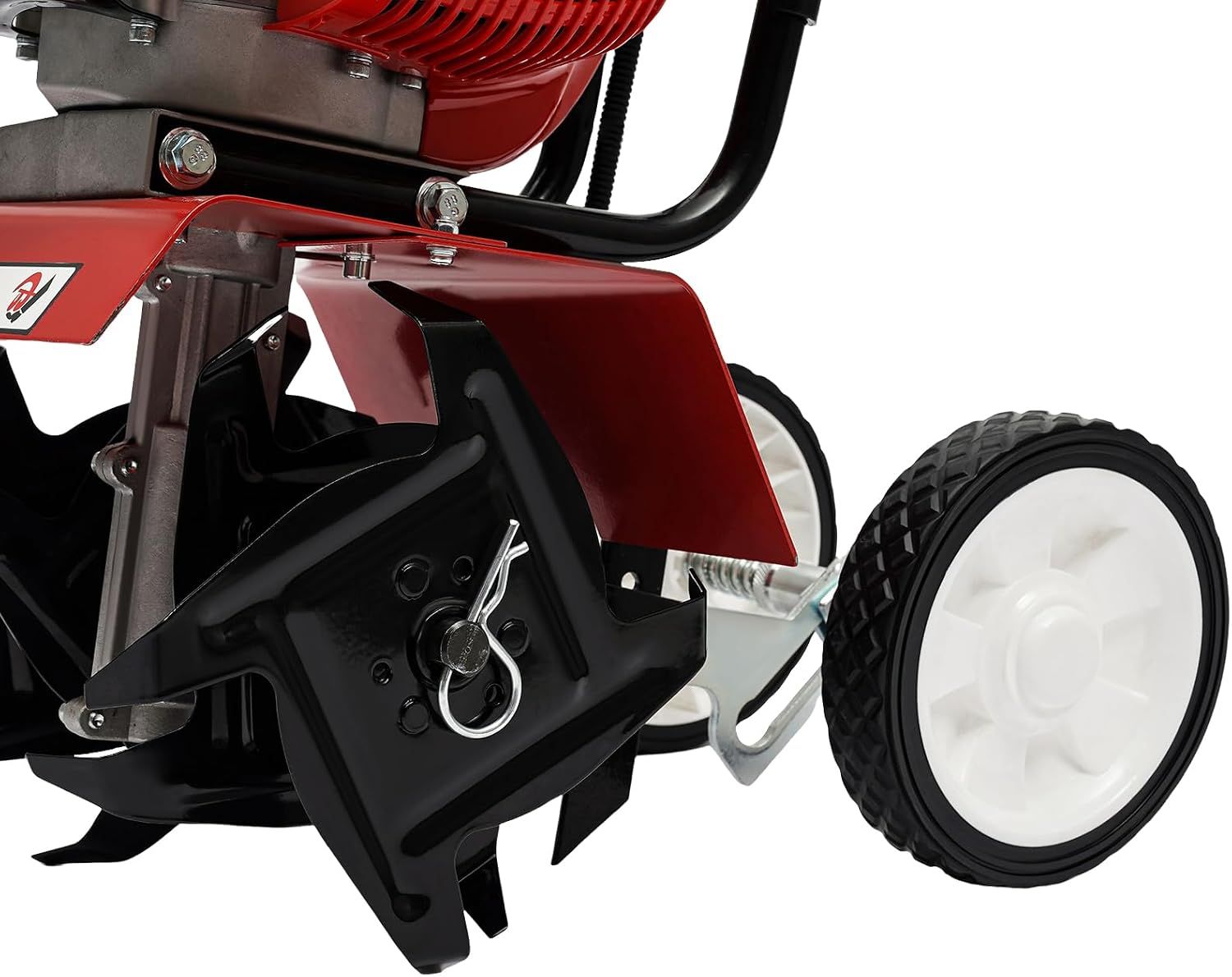 52cc Petrol Garden Tiller Cultivator 1.9KW, 30cm Working Width Rototiller with 4 Steel Blades for Soil Preparation