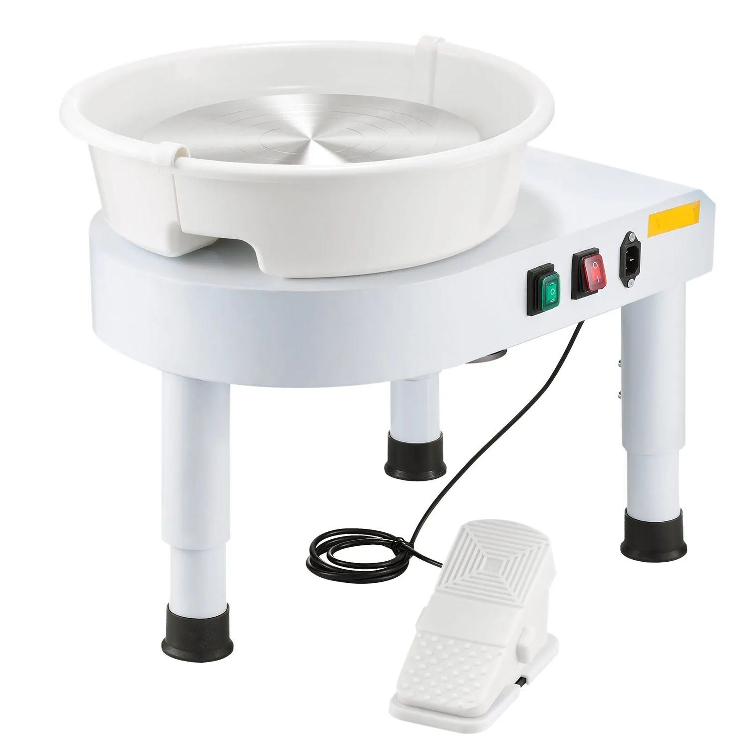 28cm Pottery Wheel Ceramic Clay Forming Machine 60 300 RPM with Pedal Tool Kit