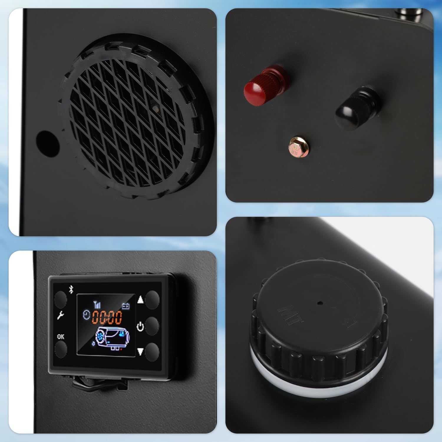 8KW Diesel Heater 12V 24V Bluetooth Remote Control