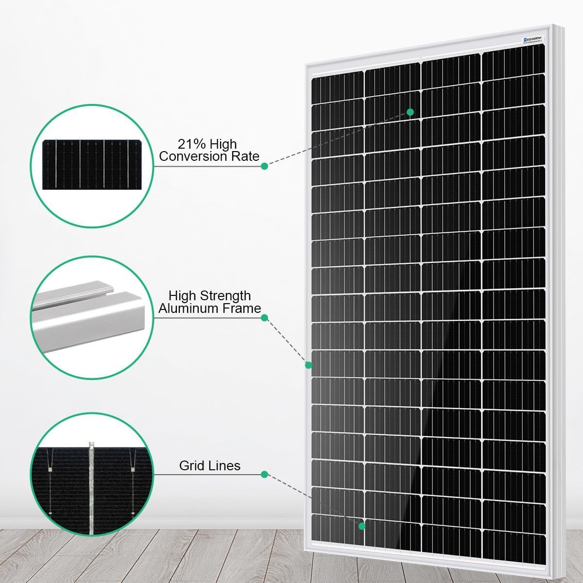 Solar Panel Kit 170W Monocrystalline with 30A Charge Controller