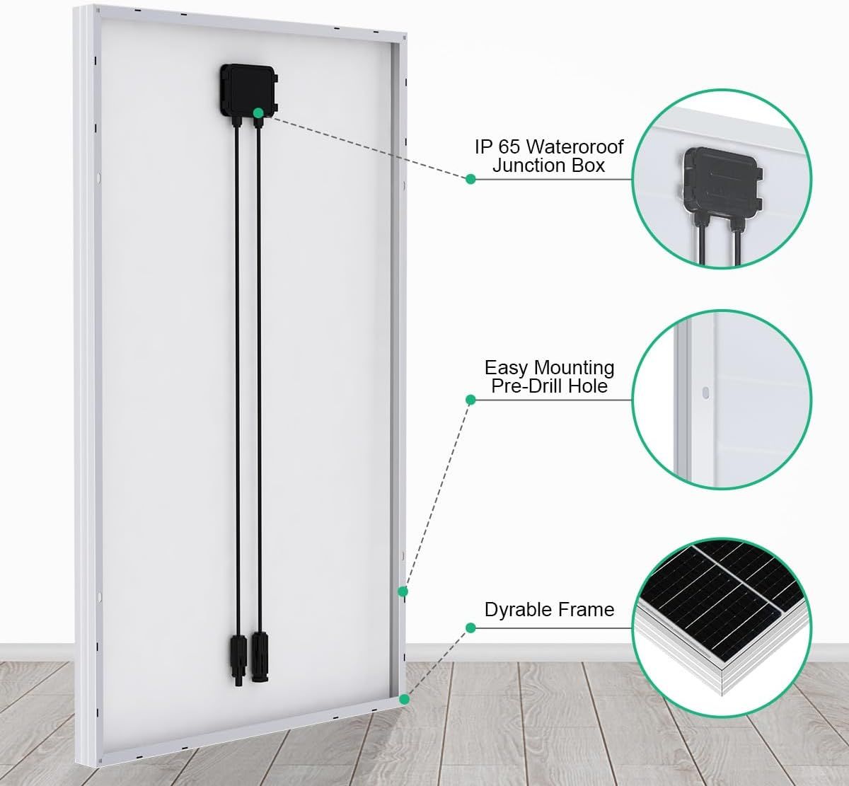 Solar Panel Kit 170W Monocrystalline with 30A Charge Controller