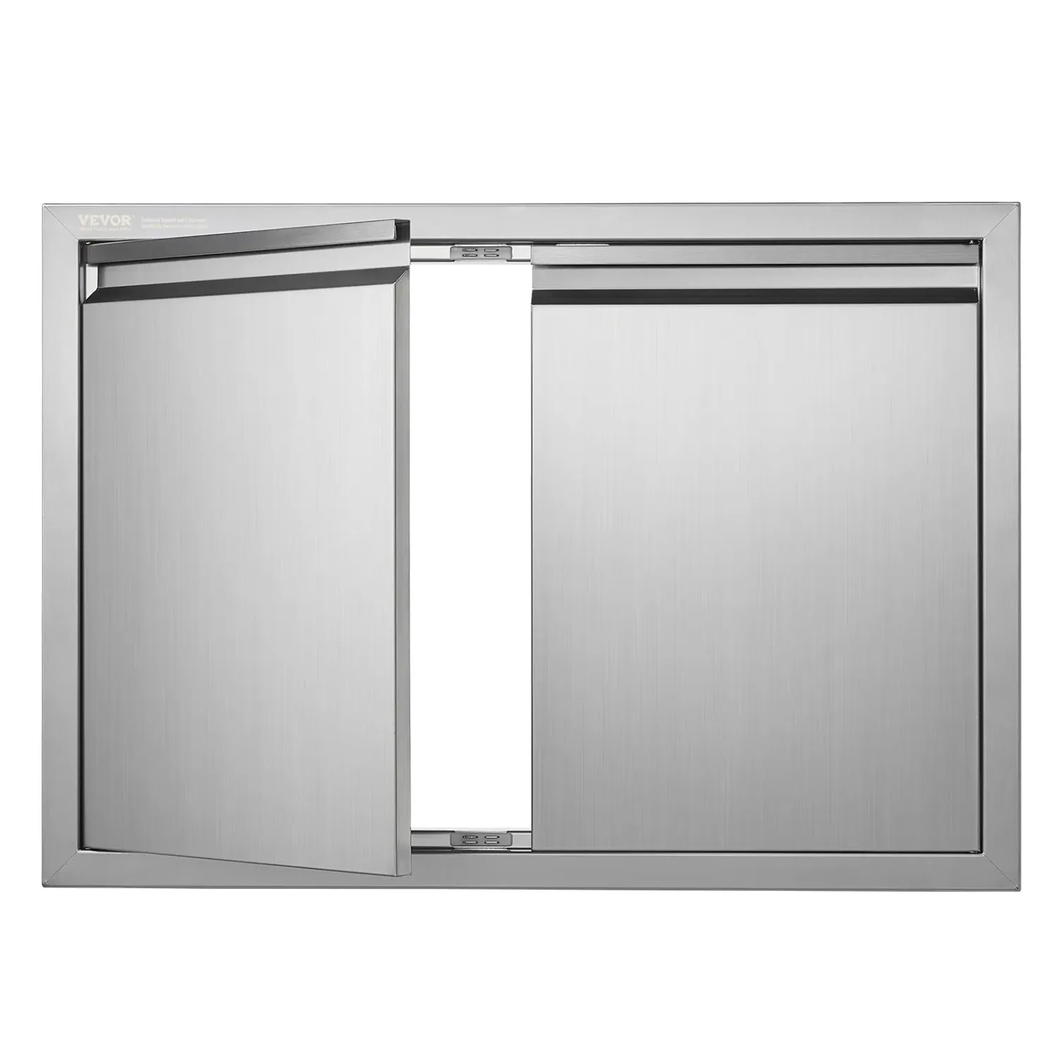 Kitchen Access Door 610x610mm, Double External Kitchen Door Stainless Steel Recessed Door,  for BBQ , Grill Station, Outdoor Cabinet