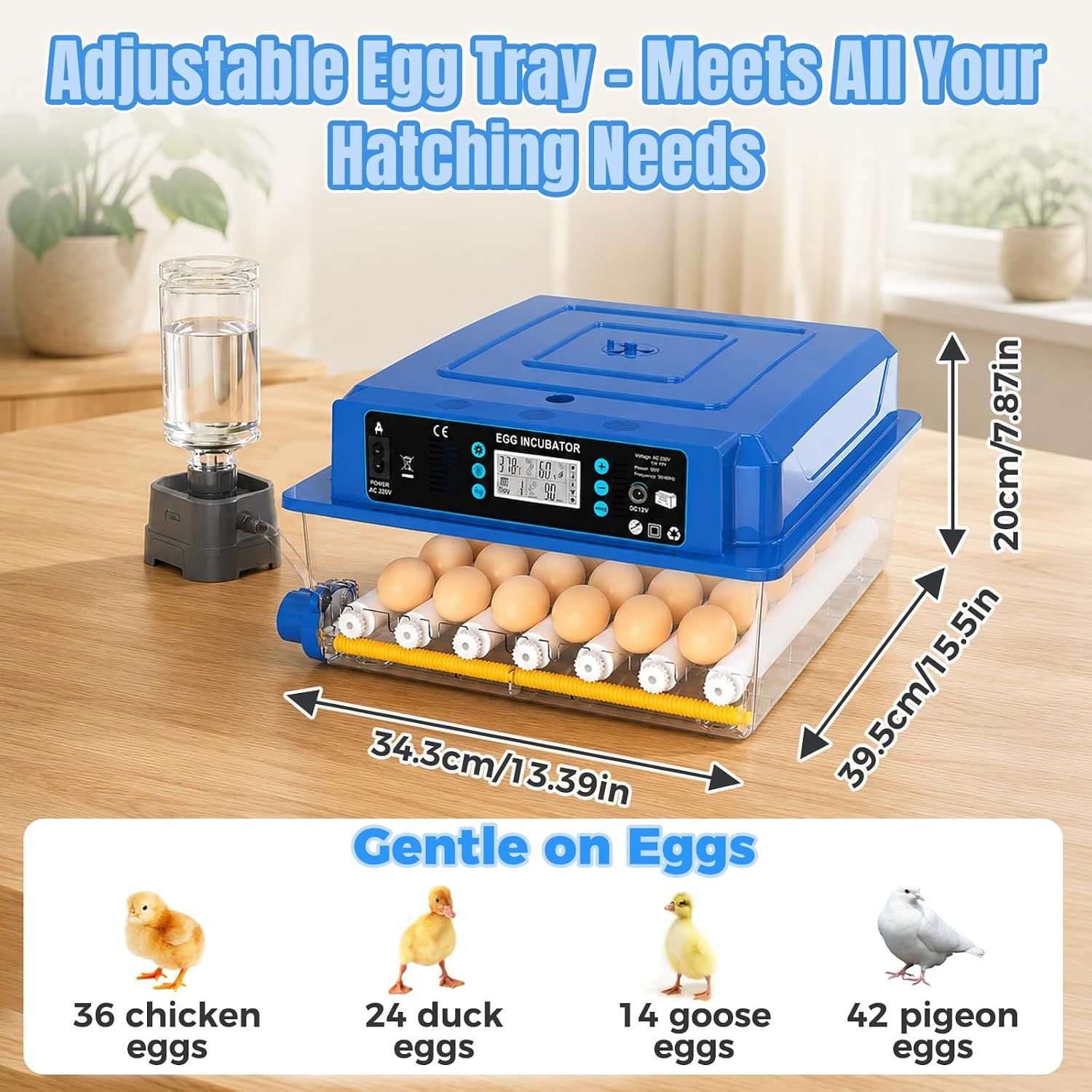 36 Egg Fully Automatic Incubator Temperature Humidity