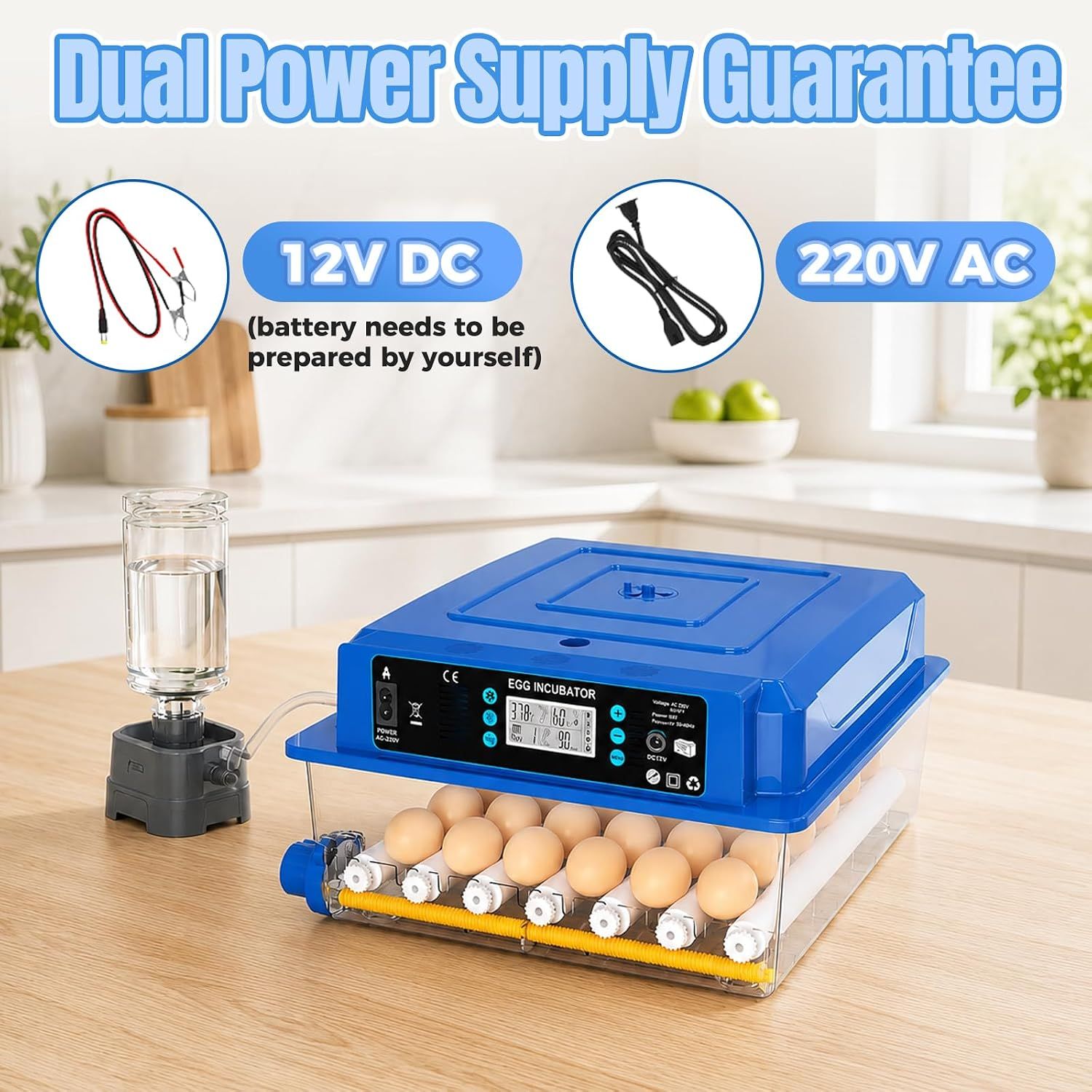 36 Egg Fully Automatic Incubator Temperature Humidity