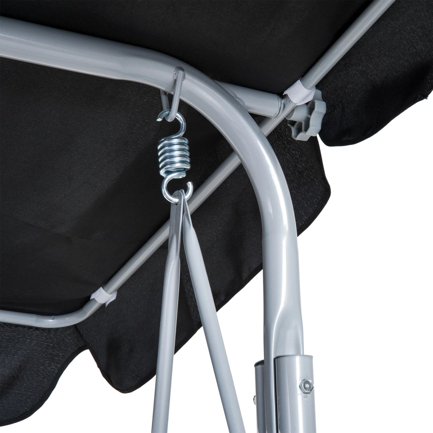 3 Seater Garden Swing Chair with Adjustable Canopy Outdoor Patio Swing