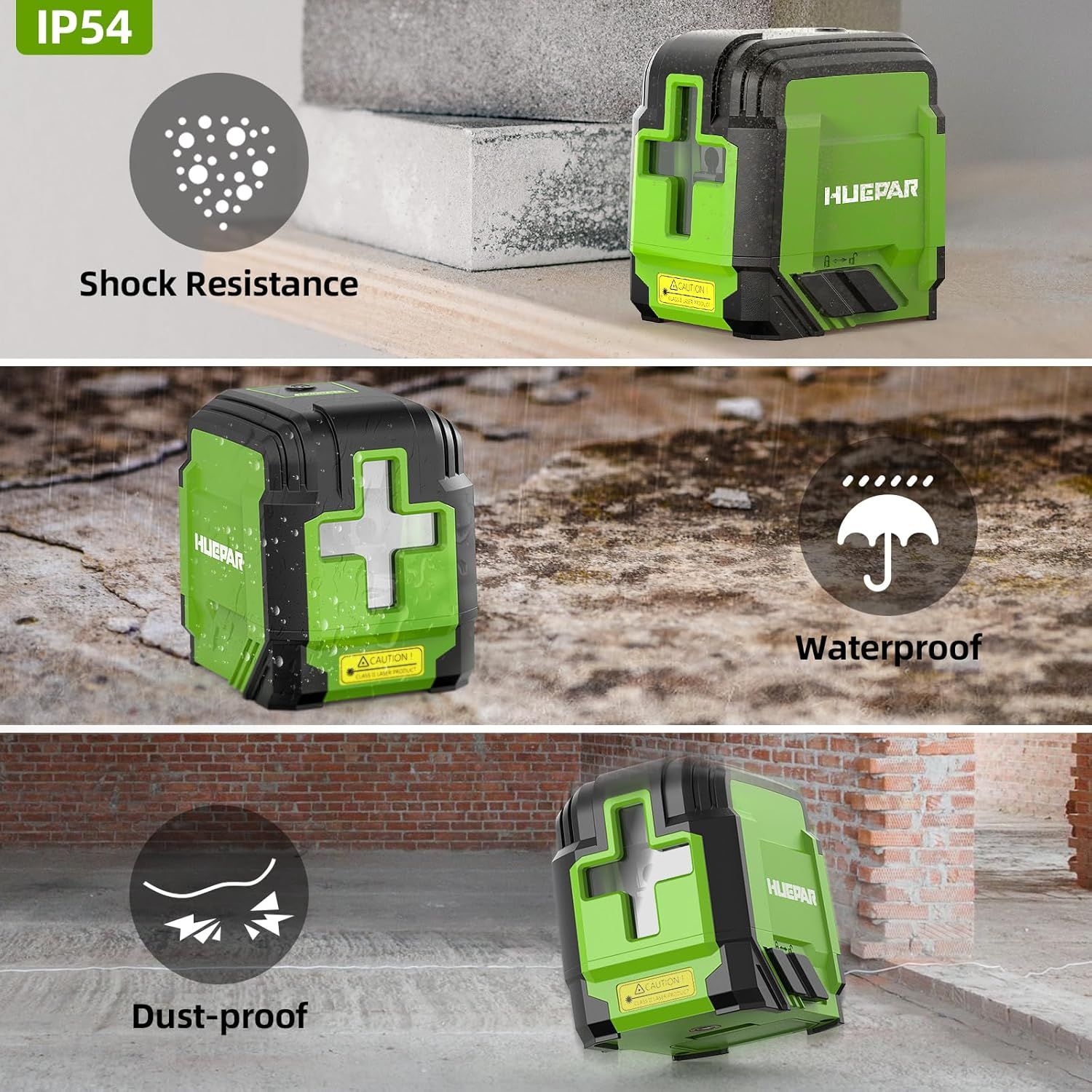 Laser Level Green Beam 30M Tripod Kit