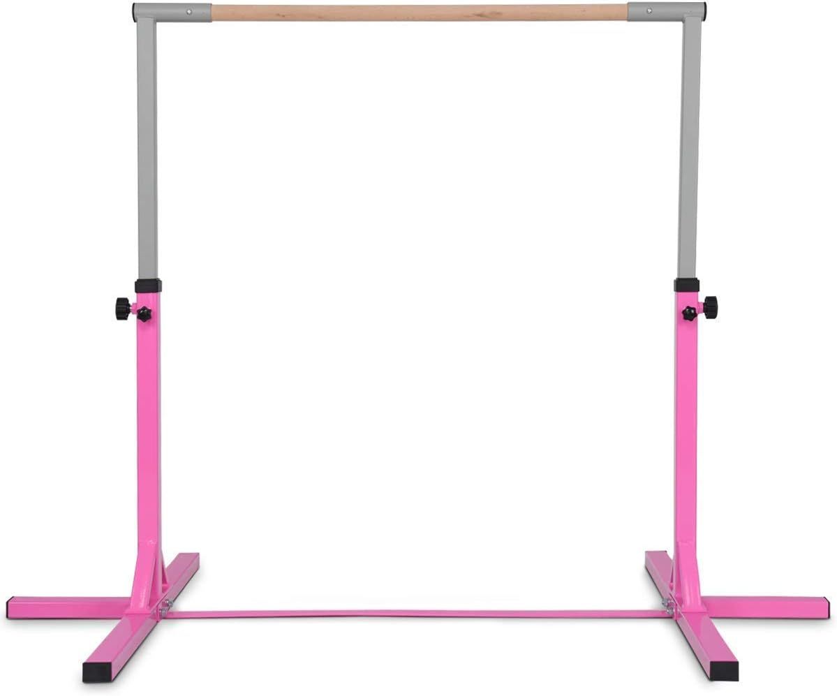 Saio Gymnastics Training Bar — Kids Uneven High Bar, Hardwood Construction, Home Gym Sporting Equipment for Children