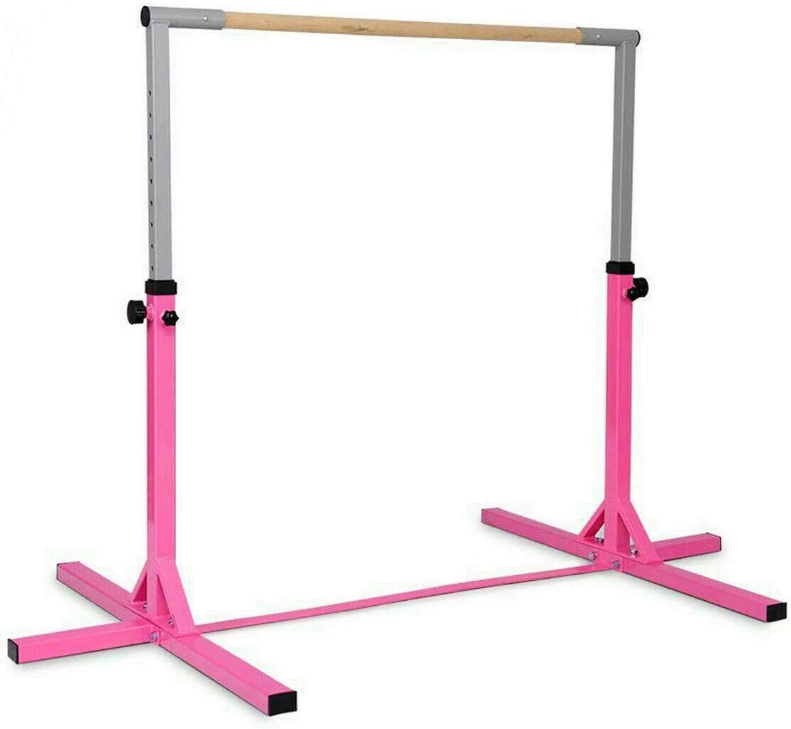 Saio Gymnastics Training Bar — Kids Uneven High Bar, Hardwood Construction, Home Gym Sporting Equipment for Children