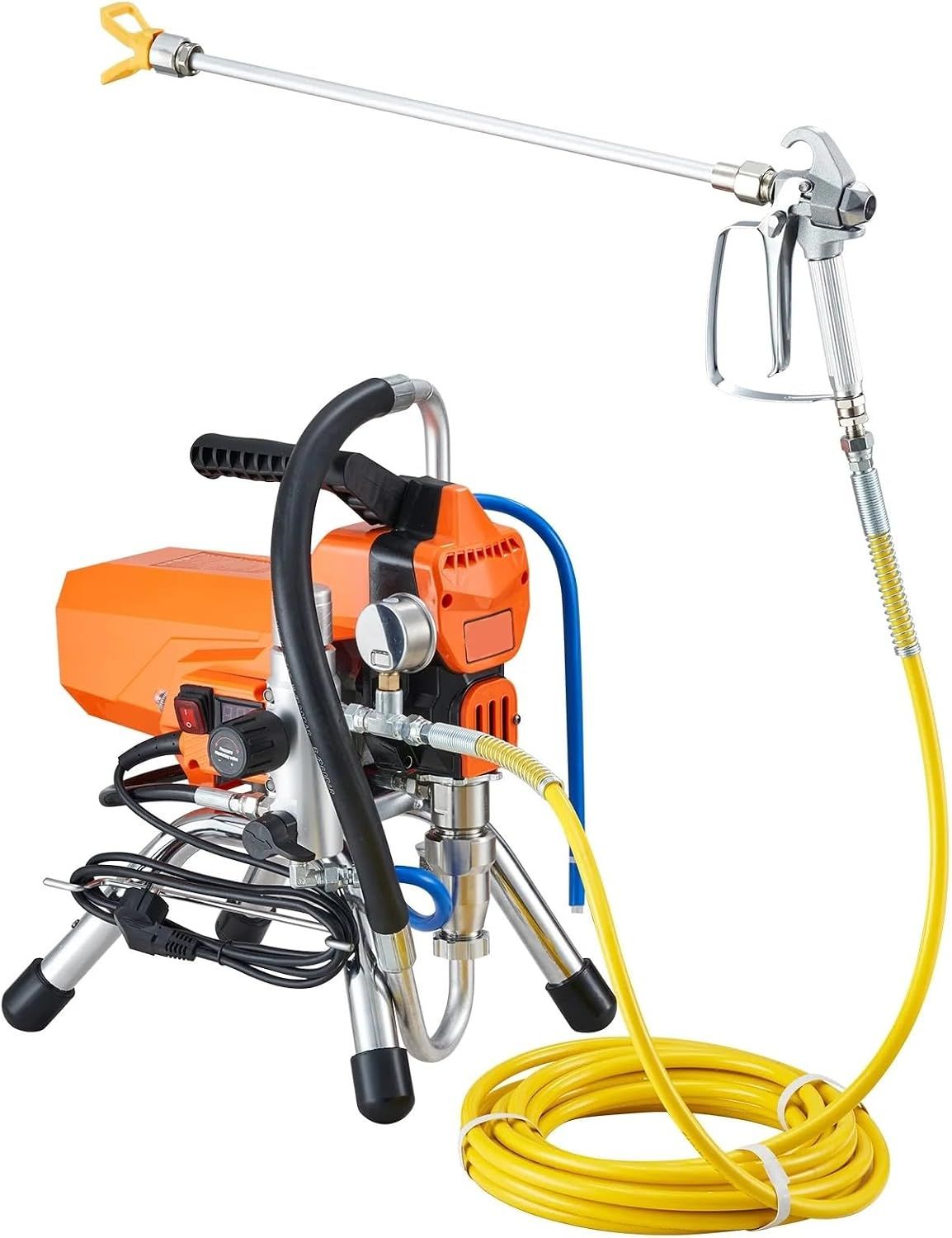 2200W High-Pressure Airless Paint Sprayer — Professional Spray Gun &amp; Pipe Kit, for Wall Painting, Fences, Car &amp; Home Furniture