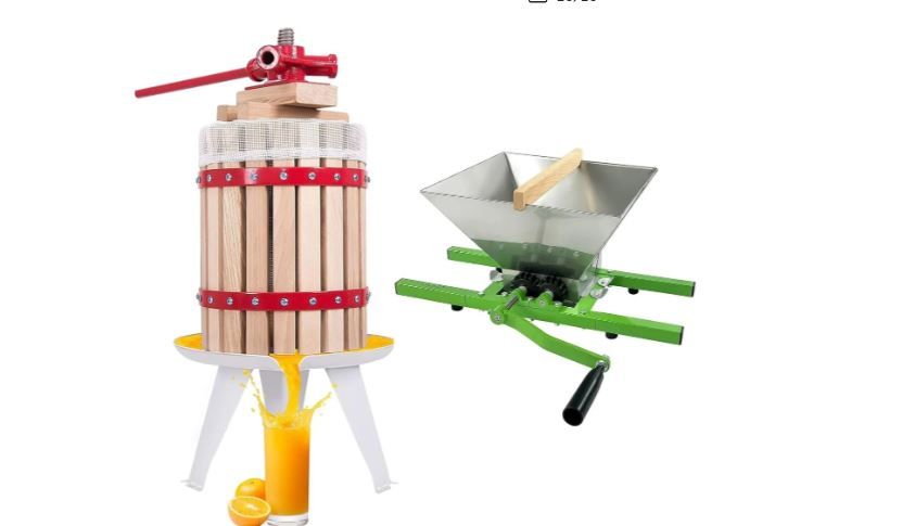 12L Manual Fruit Press Wine Cider Juice Maker