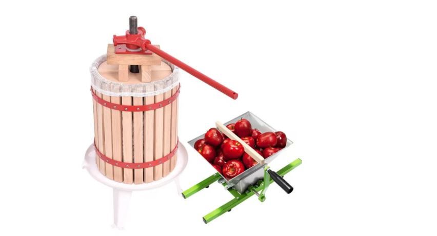 12L Manual Fruit Press Wine Cider Juice Maker