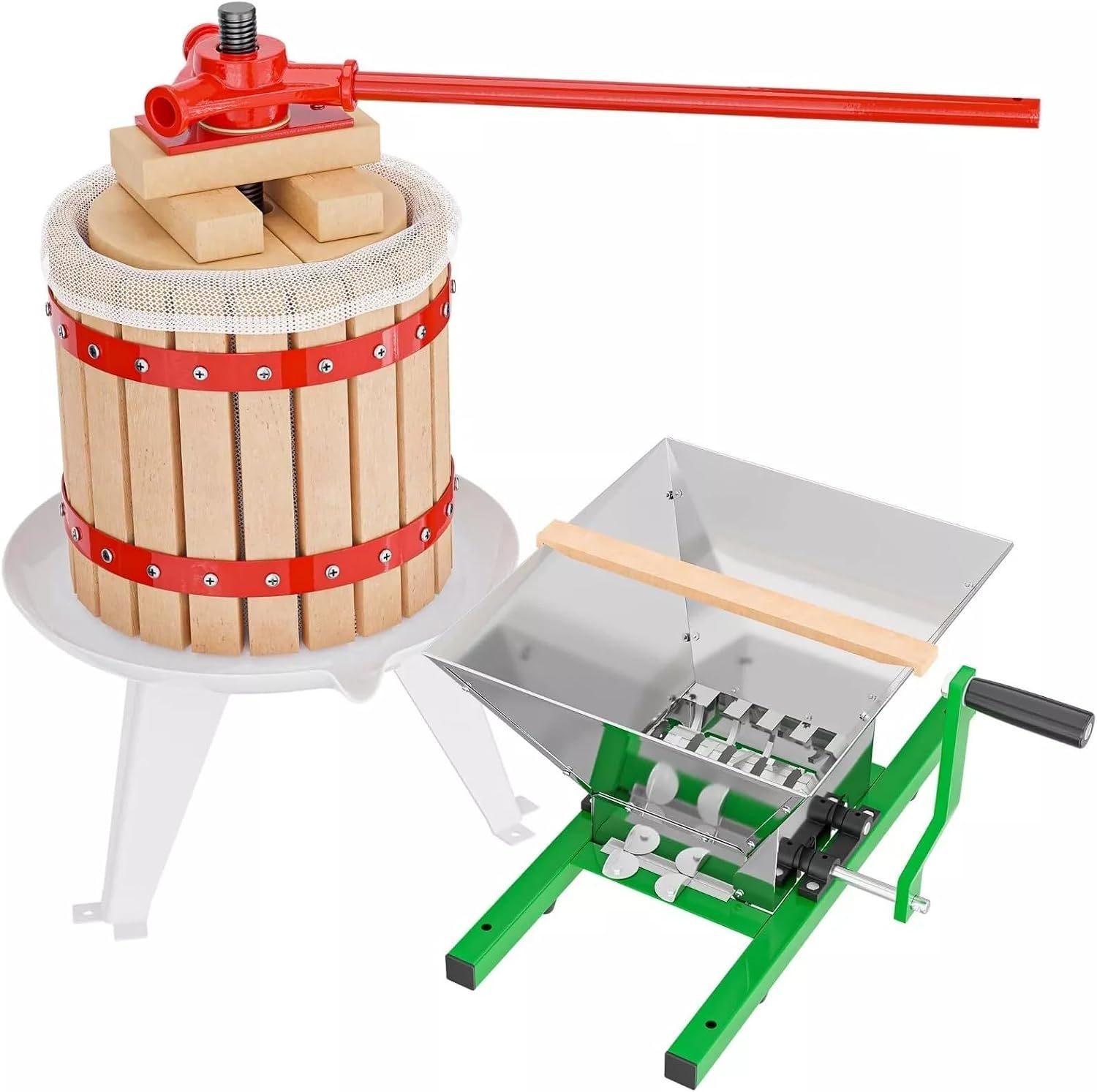 12L Manual Fruit Press Wine Cider Juice Maker