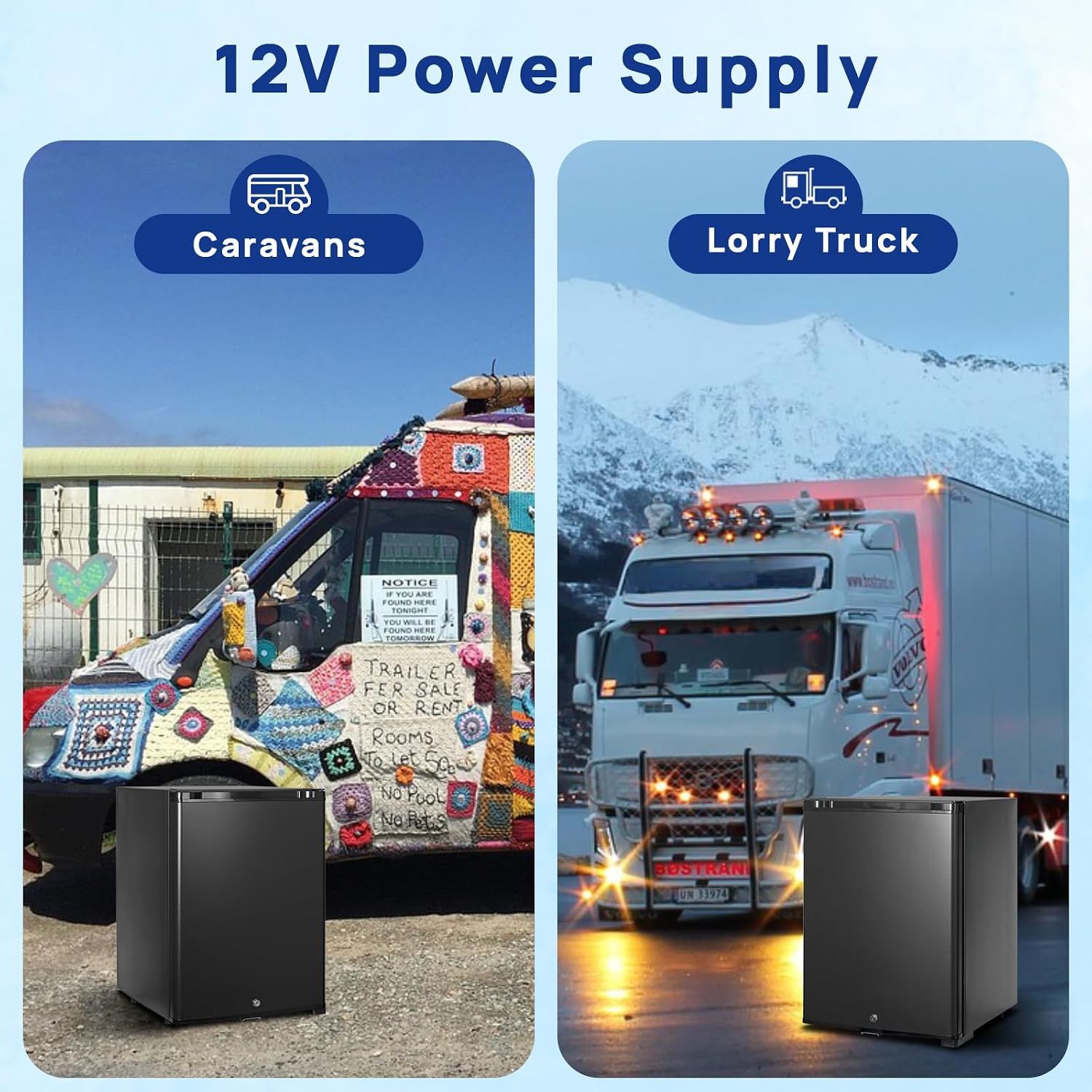 12V / 240V Camping &amp; Caravan Absorption Fridge