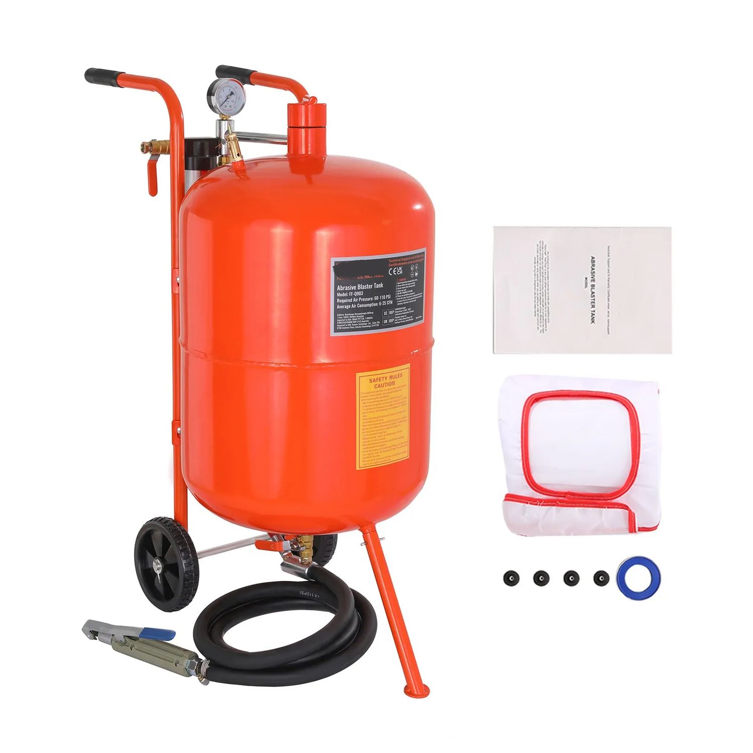 Sandblaster Sandblasting Machine 60-110 PSI