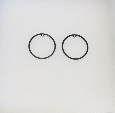 Pendant small circle Black