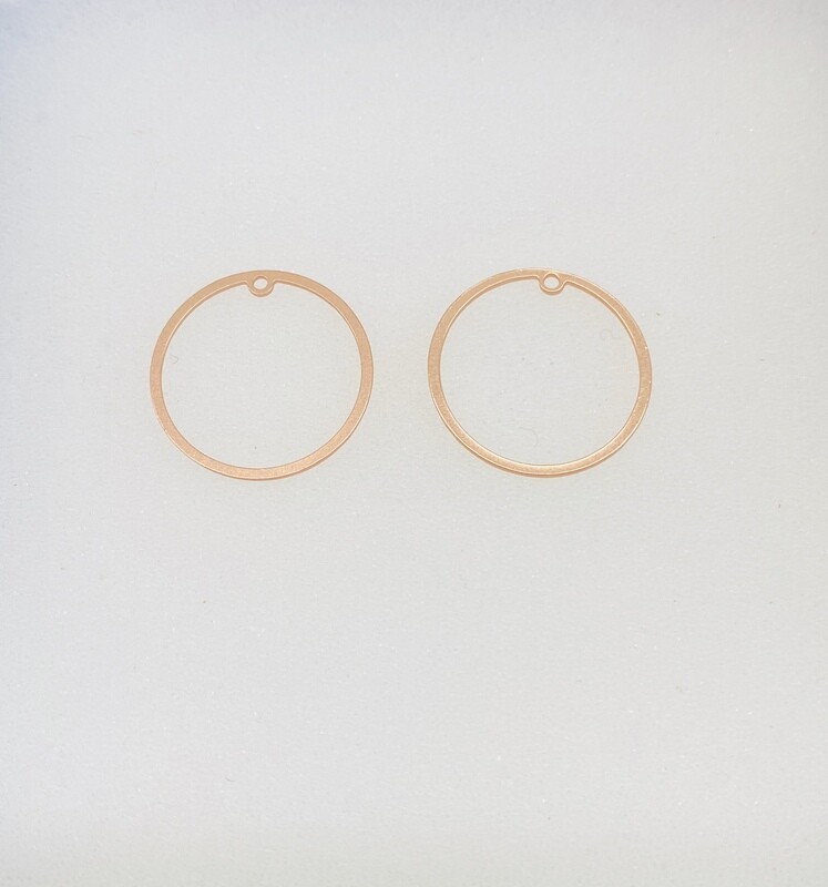 Pendant small circle Rosé